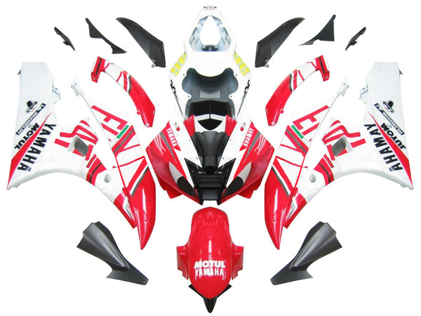 Carenagens 2006-2007 Yamaha YZF-R6 Branco Vermelho #46 FIAT R6 Racing Generic