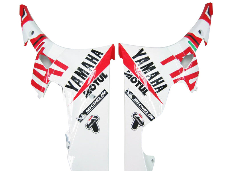 Fairings 2006-2007 Yamaha YZF-R6 Hvit Rød Nr. 46 FIAT R6 Racing Generisk