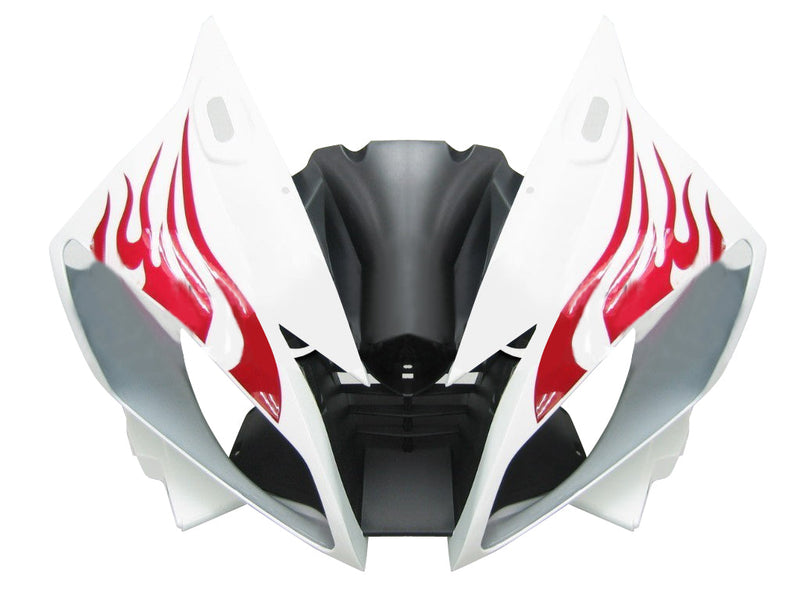 Carenados 2006-2007 Yamaha YZF-R6 Blanco y Rojo Flame R6 Genérico