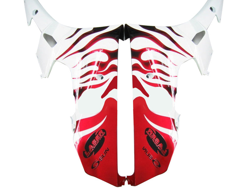 Owiewki 2006-2007 Yamaha YZF-R6 White & Red Flame R6 Racing Generic