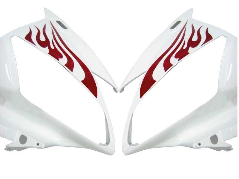 Carenados 2006-2007 Yamaha YZF-R6 Blanco y Rojo Flame R6 Genérico