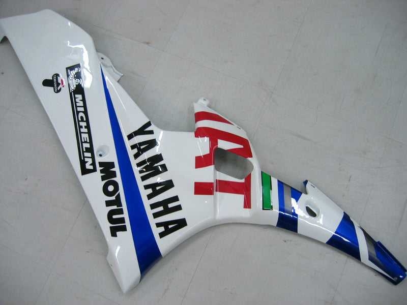 Carenagens 2006-2007 Yamaha YZF-R6 Branco Azul No. 46 FIAT R6 Racing Generic