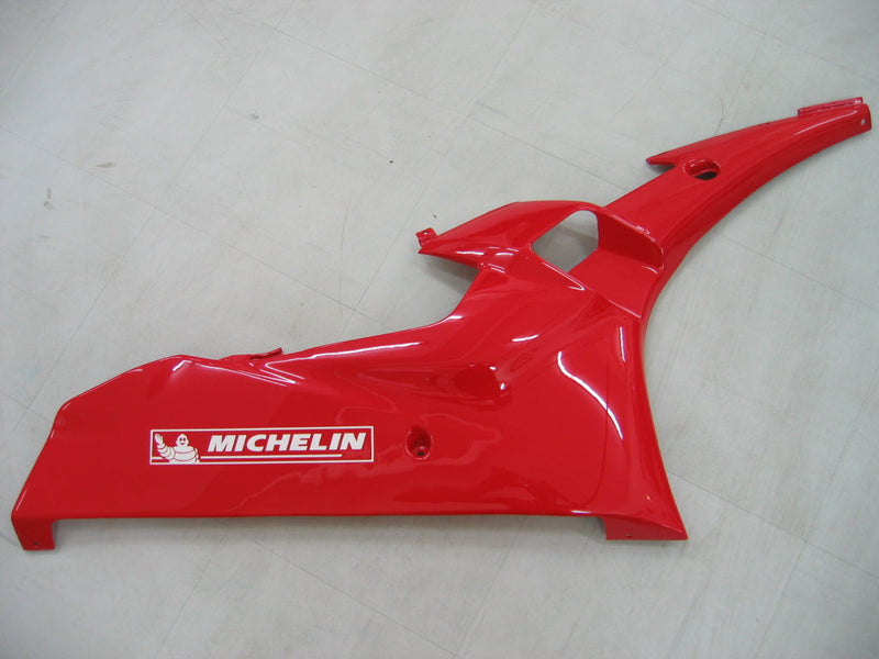 Owiewki 2006-2007 Yamaha YZF-R6 Biały Czerwony Michelin R6 Racing Generic