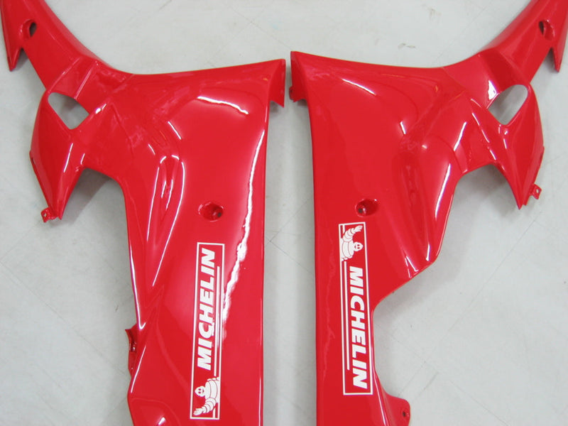 Carenagens 2006-2007 Yamaha YZF-R6 Branco Vermelho Michelin R6 Genérico