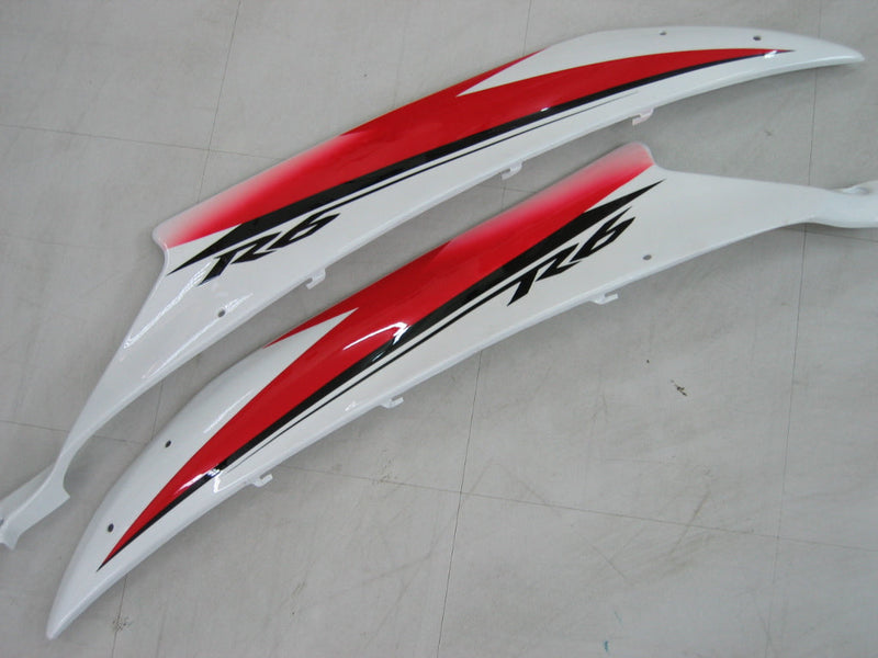 Carenados 2006-2007 Yamaha YZF-R6 Blanco Rojo Michelin R6 Genérico