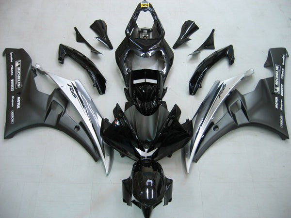 Verkleidungen 2006-2007 Yamaha YZF-R6 Schwarz Weiß R6 Generic