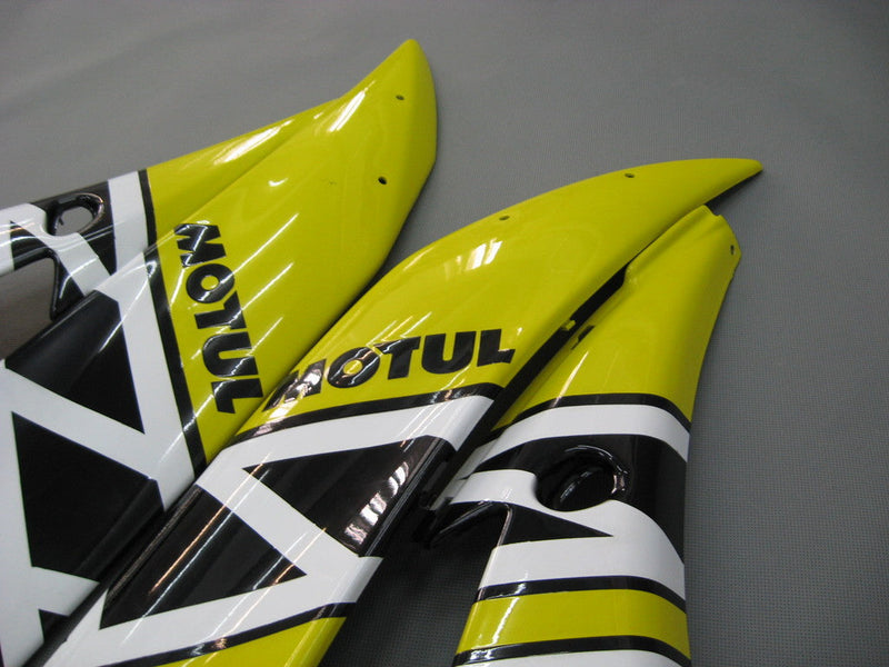 Carenagens 2006-2007 Yamaha YZF-R6 Amarelo Branco Preto R6 Racing Genérico