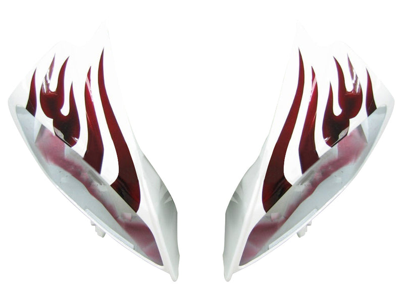 Fairings 2008-2016 Yamaha YZF-R6 White & Red Flame R6 Racing Generic