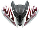 Verkleidungen 2008-2016 Yamaha YZF-R6 White &amp; Red Flame R6 Generic