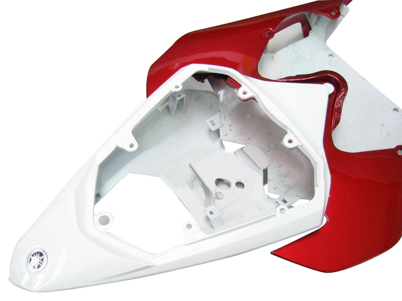 Carenados 2008-2016 Yamaha YZF-R6 Blanco y Rojo Flame R6 Genérico