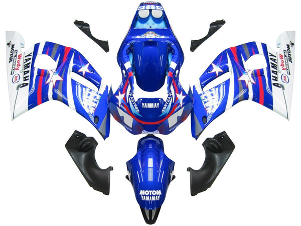 Kotelot 1998-2002 Yamaha YZF-R6 Blue White Star FIAT R6 Racing Generic