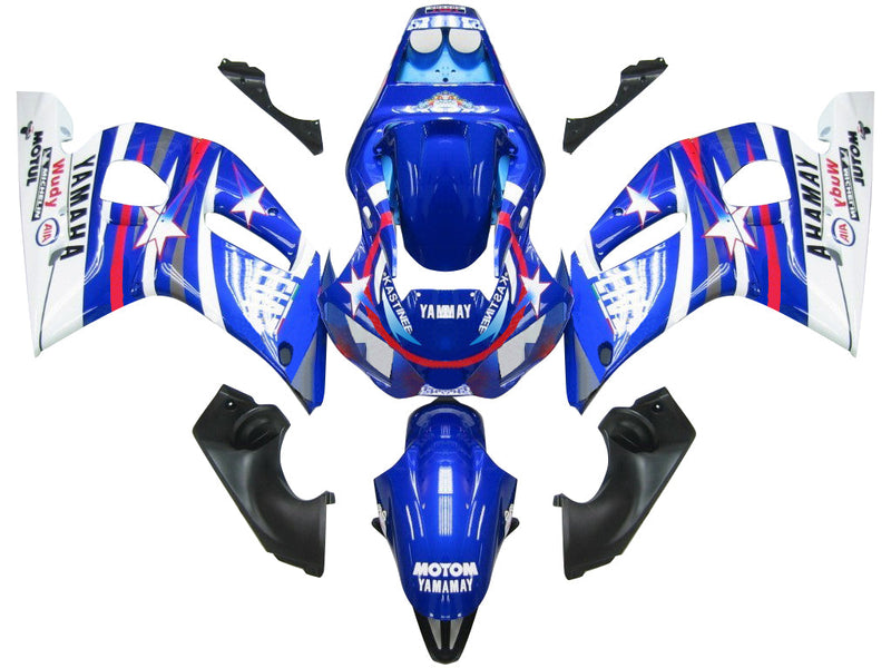 Owiewki 1998-2002 Yamaha YZF-R6 Blue White Star FIAT R6 Racing Generic