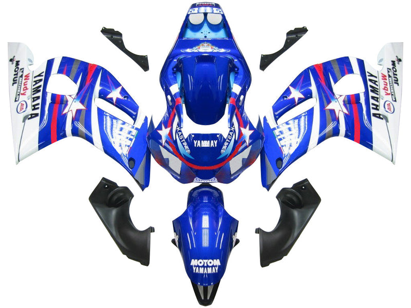 Owiewki 1998-2002 Yamaha YZF-R6 Blue White Star FIAT R6 Generic