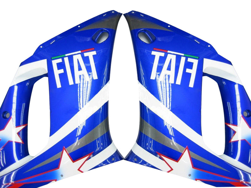 Fairings 1998-2002 Yamaha YZF-R6 Blue White Star FIAT R6 Generic