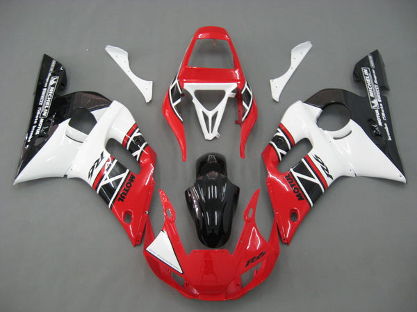 Fairings 1998-2002 Yamaha YZF-R6 Röd Vit Svart R6 Racing Generisk