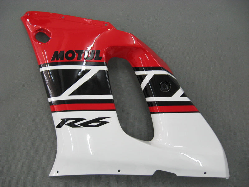 Kotelot 1998-2002 Yamaha YZF-R6 Punainen Valkoinen Musta R6 Generic