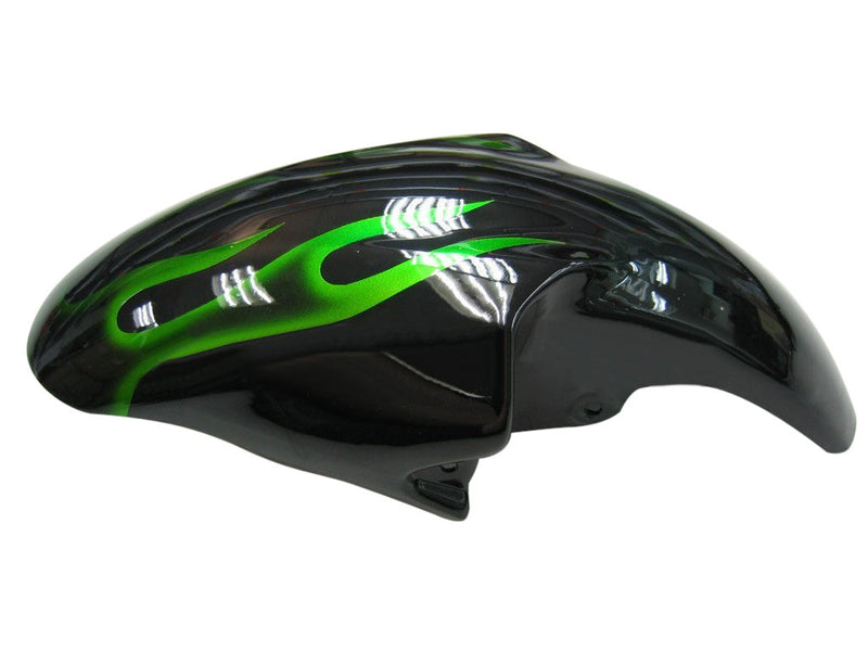 Fairings 1998-2002 Yamaha YZF-R6 Black & Green Flame R6 Generic