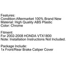 ABS plastik krom for- eller bagbremsekaliberdæksler til Honda VTX 1800 2002-2007 Generisk