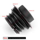 2 tampas de tanque pop-up pretas adequadas para Sportster Softail Dyna 82-10 Generic