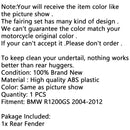 ABS Bagskærm Hugger Stænkskærm Skærmskærm til BMW R1200GS 2004-2012 Generisk