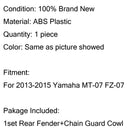 Hinterer Kotflügel Hugger Fender Kunststoff für 2013-2020 Yamaha MT FZ 07 MT-07 FZ-07 Generic