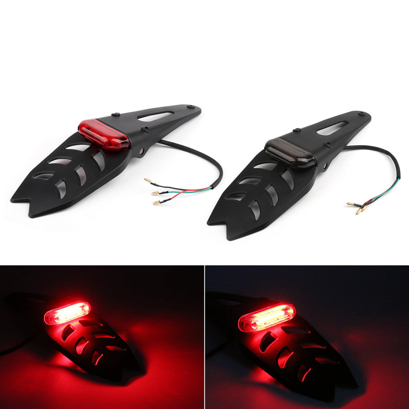 Motorcycle Dirt Endure Bike LED Fender Tail Rear Brake Turn License Plate Light