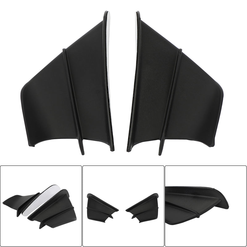 Black Side Winglet Wing Fin Spoiler Fairing Cover for Honda Cbr650R Cbr500R Cb1000R Generisk