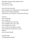 Spenningsregulator Likeretter for Arctic Cat ZR440 Sno Pro Carb L/C 2000 Generisk