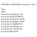 Regulador retificador adequado para SPORTSTER XL XLH XLS XLT XLC XLCH 1000