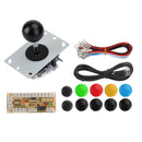 Knapper + Joystick + USB Encoder Arcade Game DIY 3in1 Kits 0 Delay Fit til MAME PC