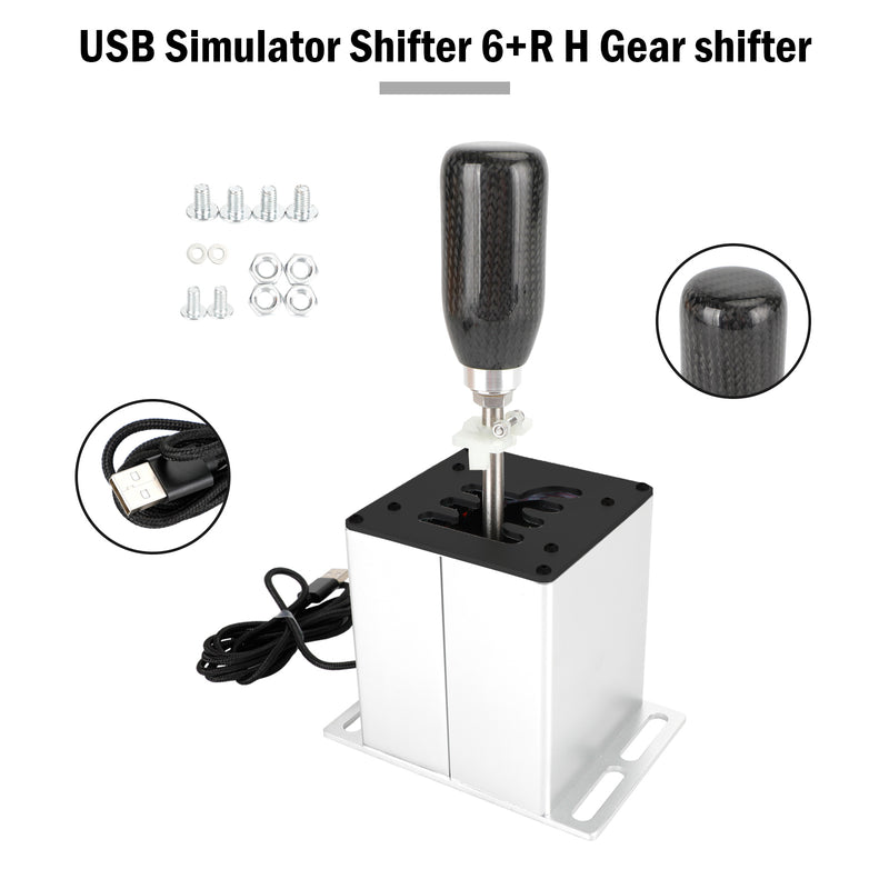 6+R 7+R USB Simulator H Schalthebel für Logitech T300RS/GT Lenkrad PC
