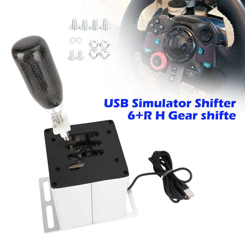 6+R 7+R USB Simulator H Schalthebel für Logitech T300RS/GT Lenkrad PC