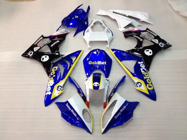 Fairings for 2009-2014 BMW S1000RR Blue Gold Bet Generic