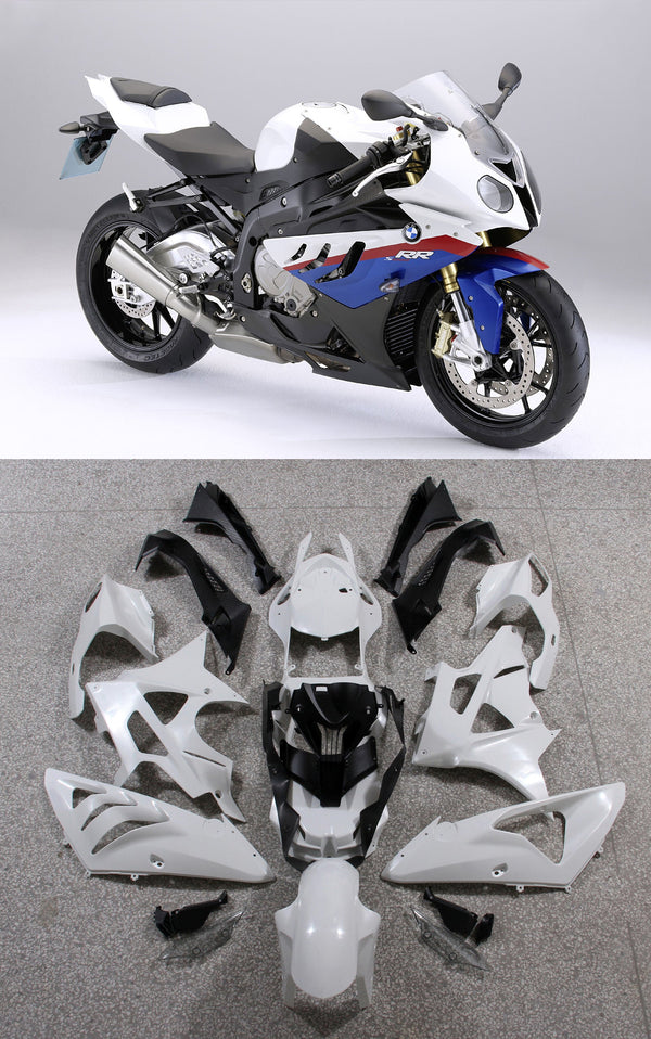 Fairings for 2009-2014 BMW S1000RR Rød Hvit Blå SRR Racing Generisk