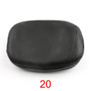 Universal Backrest Cushion Pad for Honda Kawasaki Suzuki Touring Yamaha Black