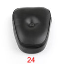 Almofada de encosto universal para Honda Kawasaki Suzuki Touring Yamaha Preto