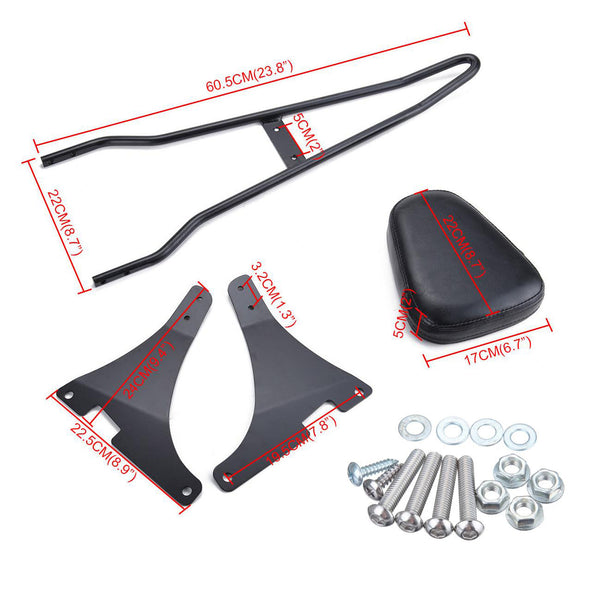 Rückenpolster 23,8 Sissy Bar für XLH883 XL883C XL883R XLH1200 Sportster Generic