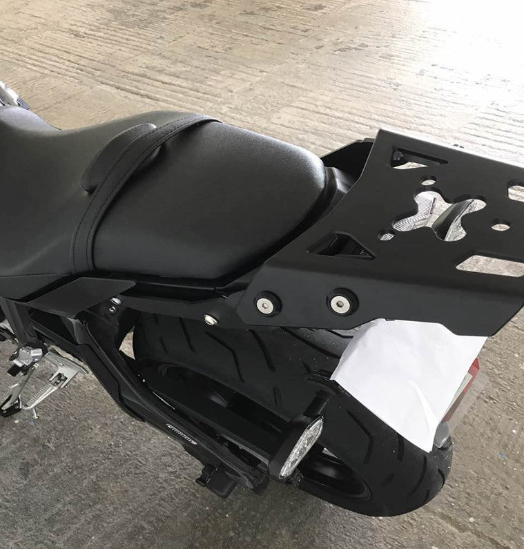 Kit de placa de rack traseiro preto para Yamaha MT-10 2016-2017 genérico