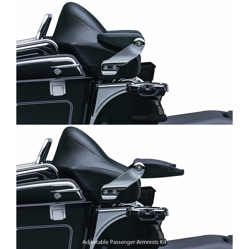 Apoios de braço furtivos para passageiros para Touring Electra Glide Road King 1997-2013 genérico