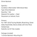 Kit de cama para la espalda del conductor enchufable para Touring Road Electra Street Glide 1997-18