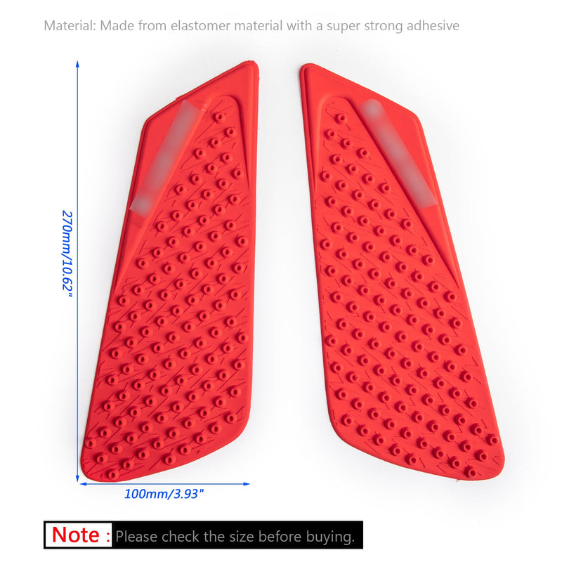 Tanktraktionsgasdyna Knä Bränslehandtag för Ducati 848/1098/1198 2008-2014