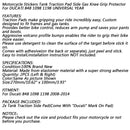 Almofada de gás de tração para tanque, punhos laterais de combustível para Ducati 848/1098/1198 2008-2014