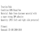 Almofadas de tração do tanque lateral aperto de joelho de gás para kawasaki zx10r zx1000 ninja 2008-2010 genérico