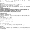 Tract tank sideputer gass knegrep for Kawasaki ZX6R ZX-6R 2007-2008