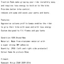 Etiqueta lateral do aperto do joelho do combustível do gás da almofada lateral da tração do tanque para kawasaki ninja zx6r 2009-2016 genérico