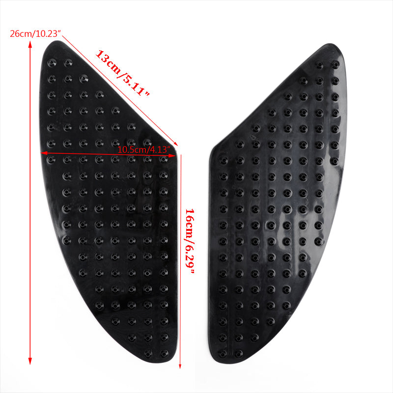 Tankpute Traction Side Gas Kne Grip Protector 3M For Kawasaki ZX 6R Z1000 Bk F