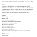 105pcs Kids Marble Run Race Set Eisenbahnbausteine Baustrecke Spielzeug Generic