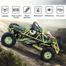 RC auto elektrický kartáčovaný pásový vůz RTR dárek do auta Wltoys 12427 1/12 Měřítko 2,4G 4WD Zelená