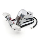 Chromovaná lebka motocyklu s integrovaným brzdovým dorazovým zadním blinkrem pro Harley