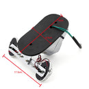 Chromovaná lebka motocyklu s integrovaným brzdovým dorazovým zadním blinkrem pro Harley